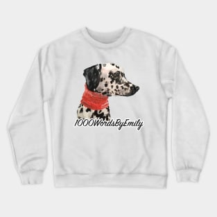 Dalmatian in Red Scarf Crewneck Sweatshirt